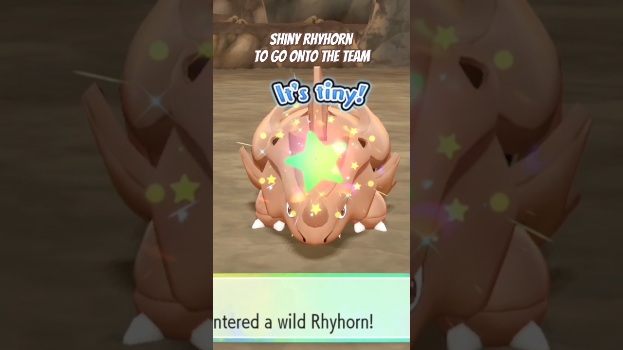 Shiny Rhyhorn Was Quick #pokemon #shinyhunting #shiny #letsgopikachu