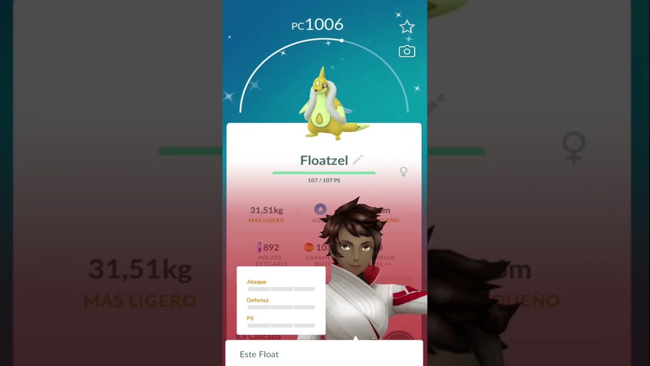 EVOLVING A SHINY BUIZEL INTO A SHINY FLOATZEL #pokemongo #shinypokemon