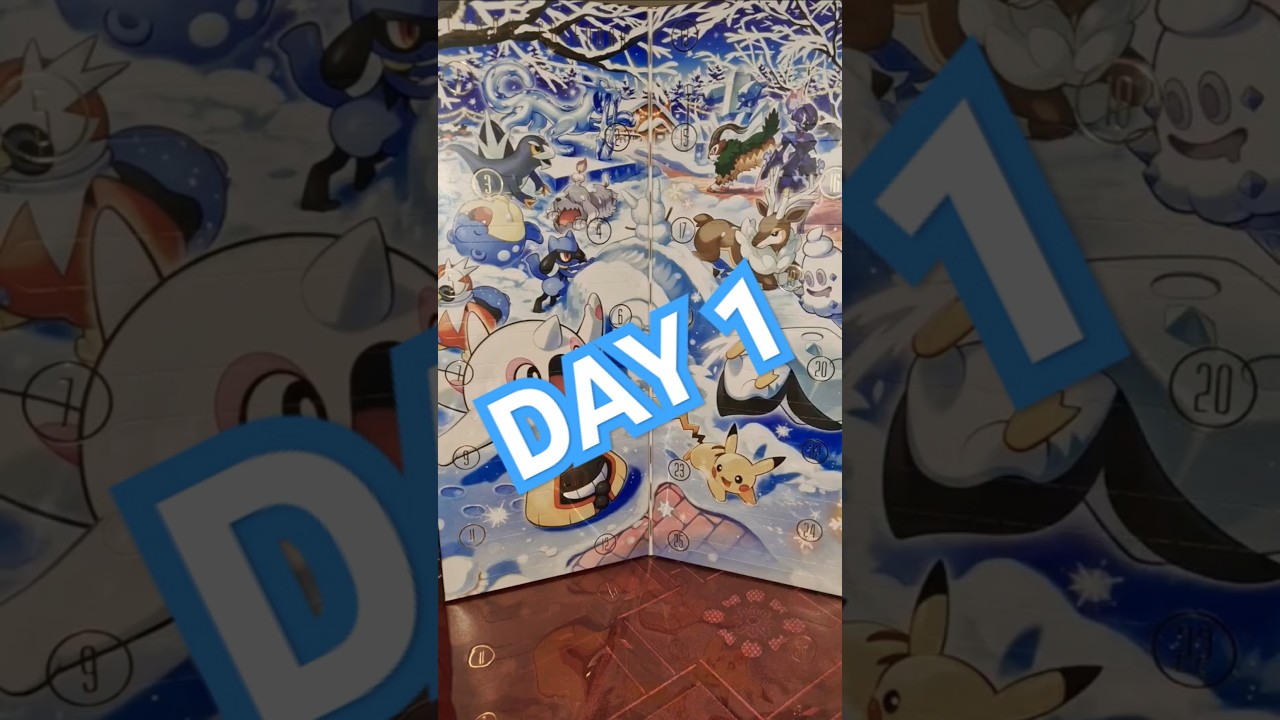 Holiday Calendar 2024 | Pokemon Day1 #pokemontcg  #pokemoncards #pokemoncalendar #pokemoncommunity