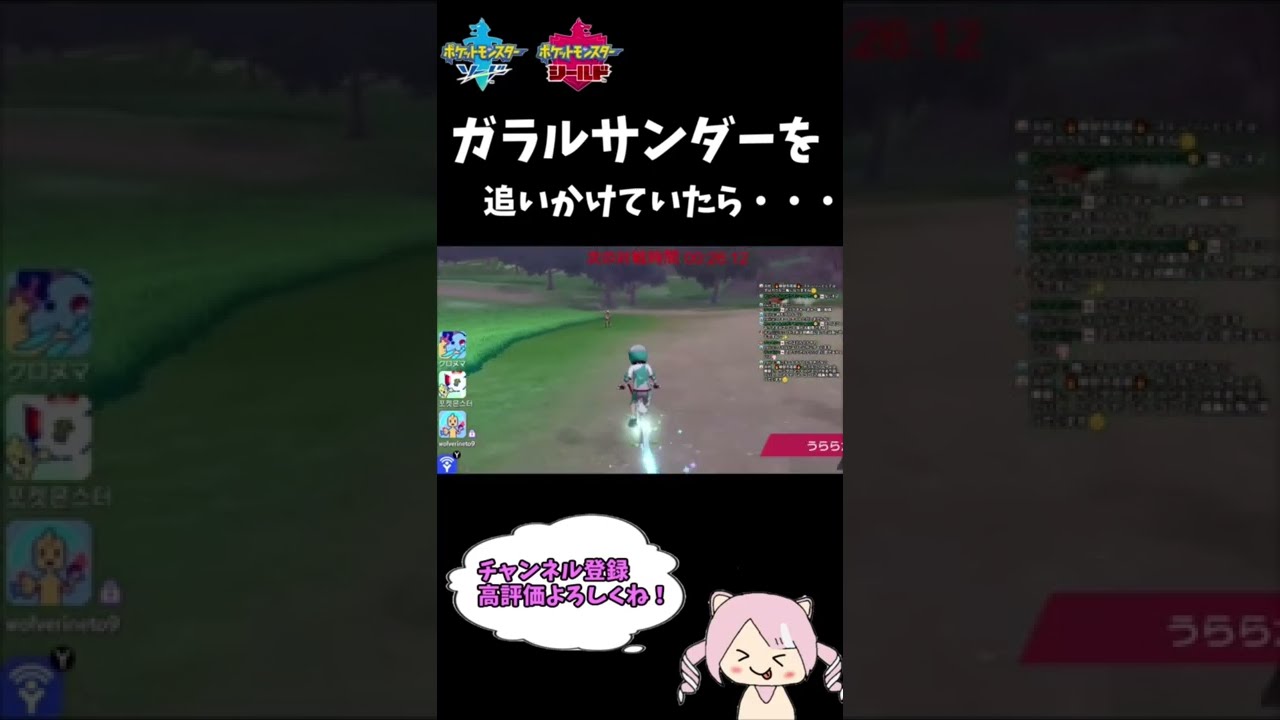ガラルサンダーを追いかけていたら・・・
