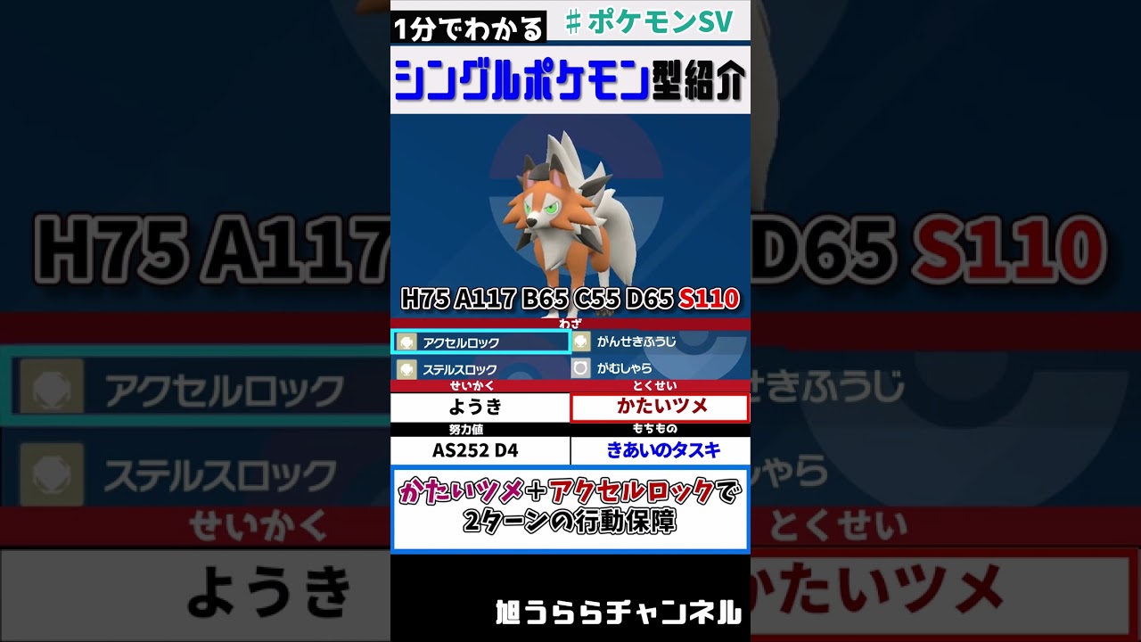 一分で解説起点作成型 ルガルガン#shorts