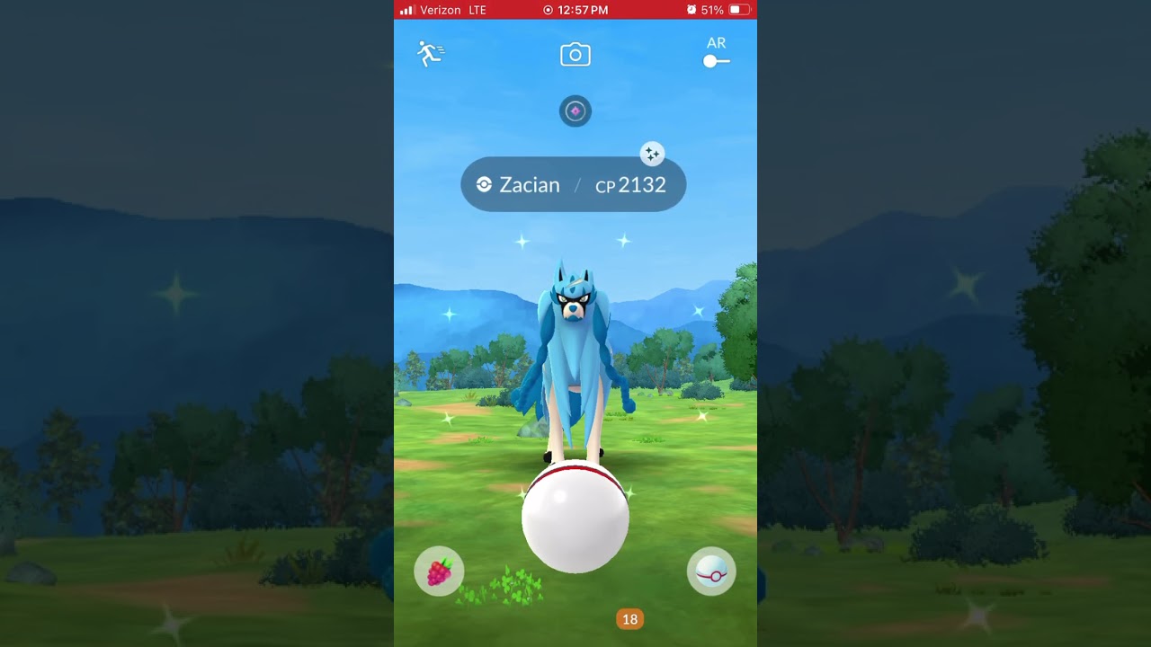 Catching Shiny Zacian