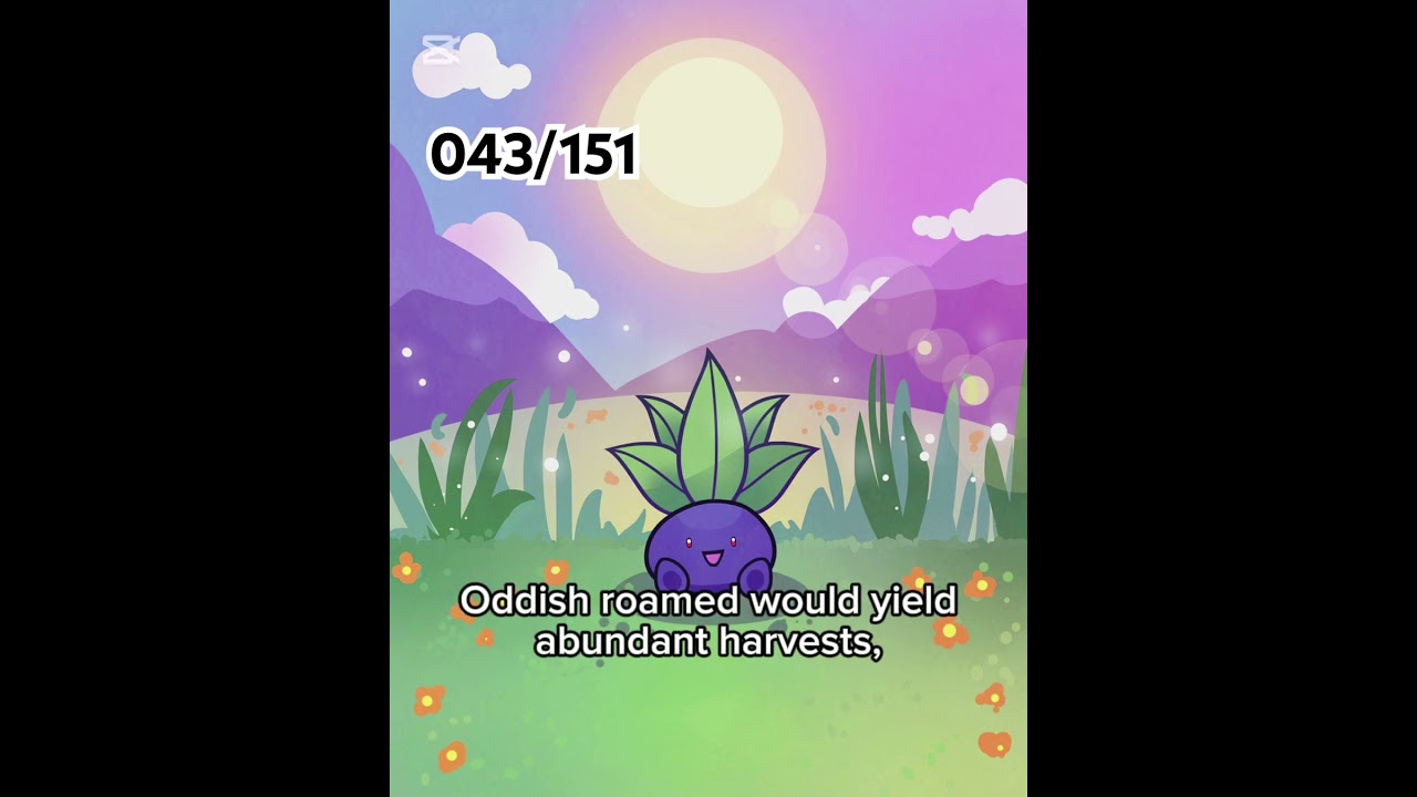 Oddish wanders at night—could its roots hold secrets of the graves it grows near? 🌱🌑 #pokemonlore