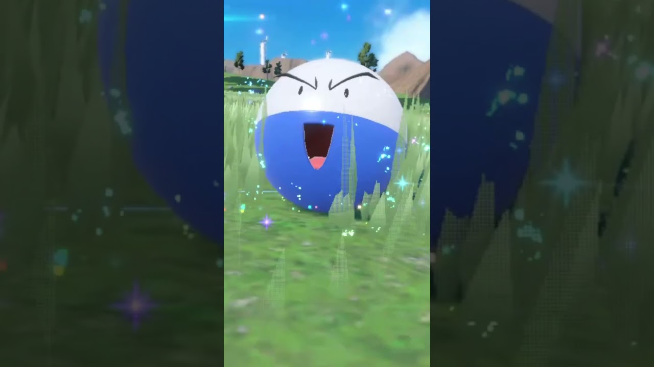 【ポケモンsv】色違いビリリダマから青髭への進化 #ポケモンスカーレットバイオレット