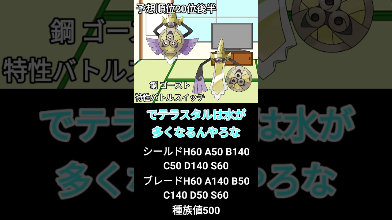 もしSVにギルガルドがいたら #ポケモン #ポケモンsv #ポケモンxy