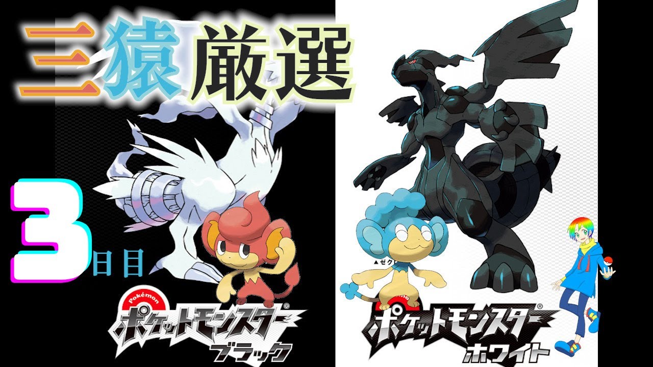 【ポケモンBW】バオップ・ヒヤップ(Shiny Wise Monkeys)厳選(3日目) 600~