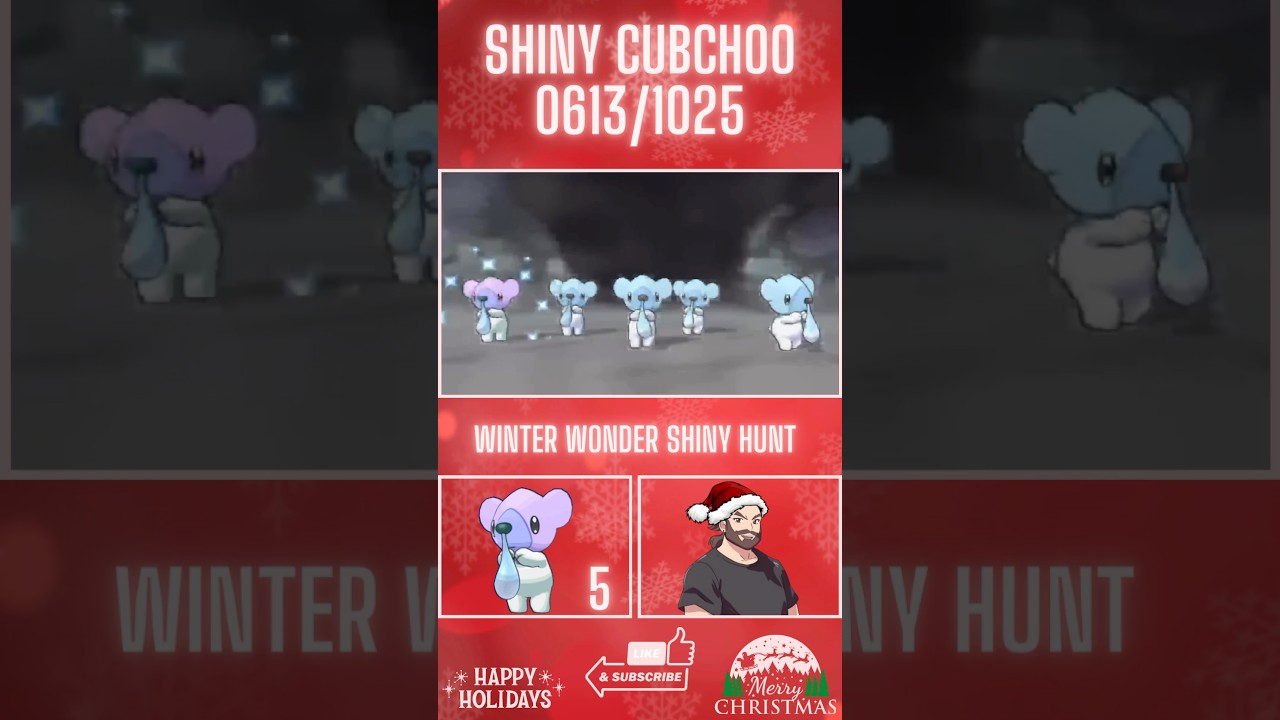 Shiny Cubchoo Live Reaction! #pokemon #shinypokemon #shinylivingdex #shinyhunting #cubchoo