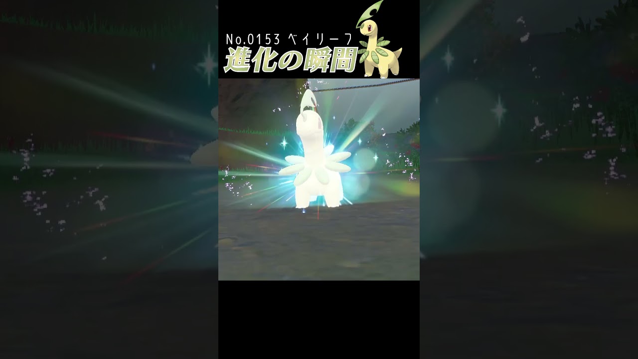 【藍の円盤】ベイリーフ 進化の瞬間 #shorts