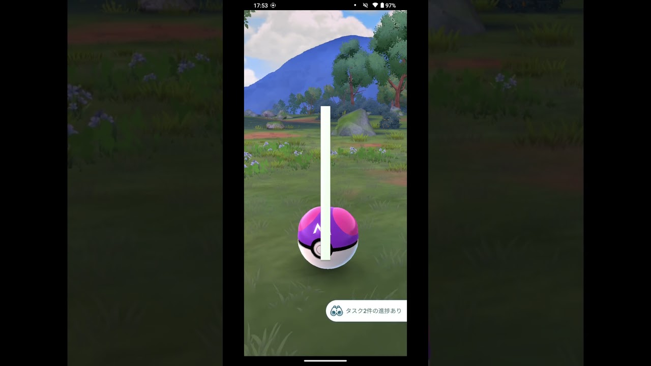 #shorts 【#ポケモンgo 】　メッソンにマスターボール使ってみた！！　がんばリボンもつけました　#マスターボール #メッソン