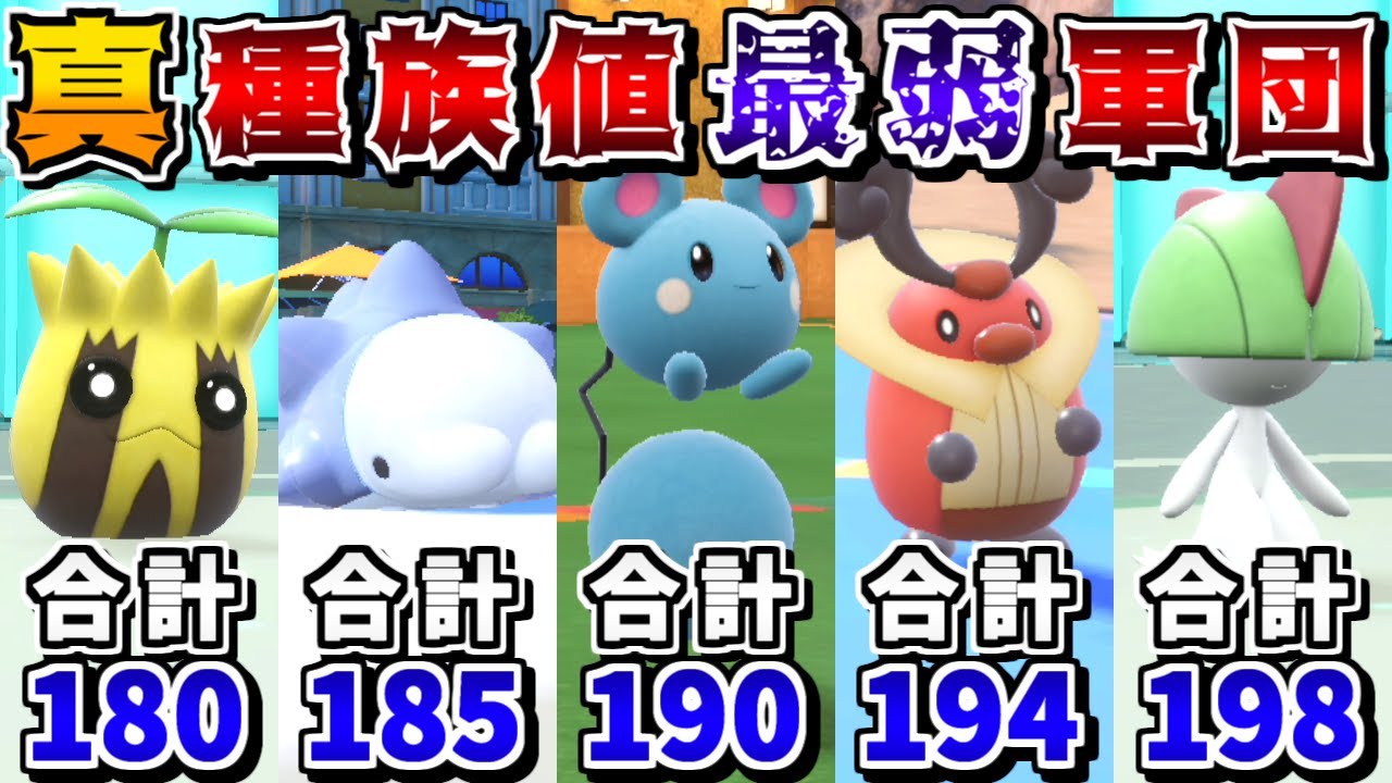 【鬼畜縛り】合計種族値が最弱のポケモンのみでもランクマで勝てるのか!? -〇〇型ルリリで無理矢理勝ち筋を掴む-【ポケモンSV】【ゆっくり実況】