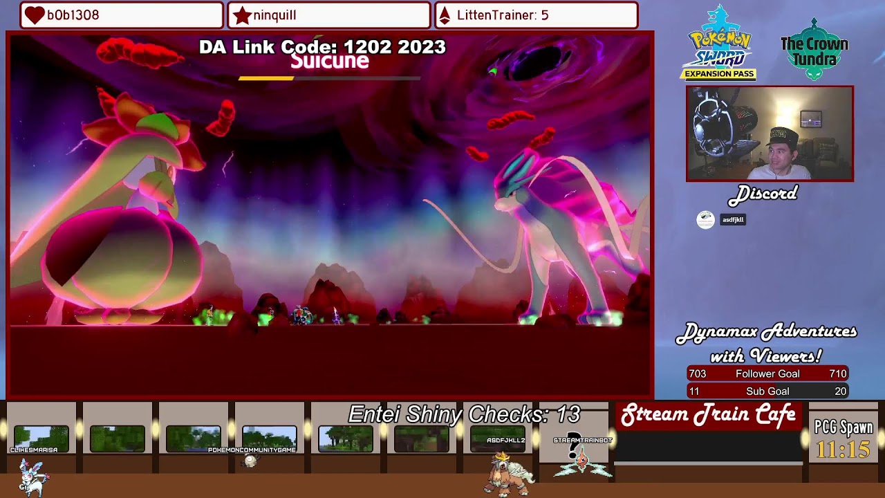 Suicune Dynamax Adventures Shiny Hunting w/ Viewers!