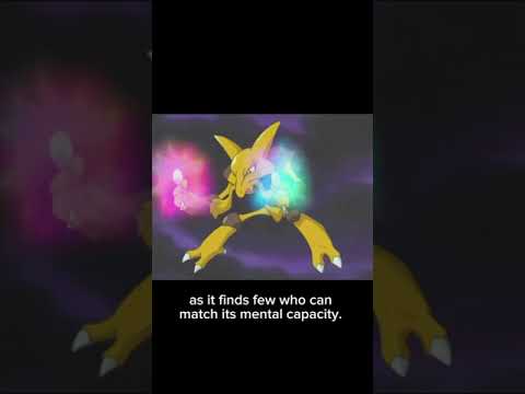 Alakazam’s intellect is unmatched—but could its knowledge come at a sinister cost? 🥄🧠 #pokemon