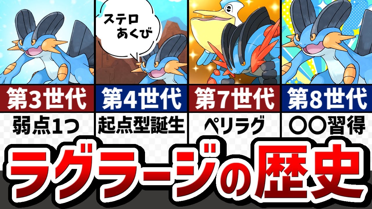 【ずっと強い】ラグラージの対戦環境の歴史をストーリー形式で解説【ゆっくり解説】【ポケモン解説】