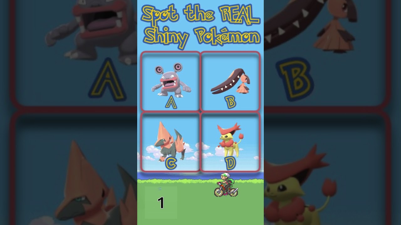 Spot the REAL Shiny Pokémon (60)