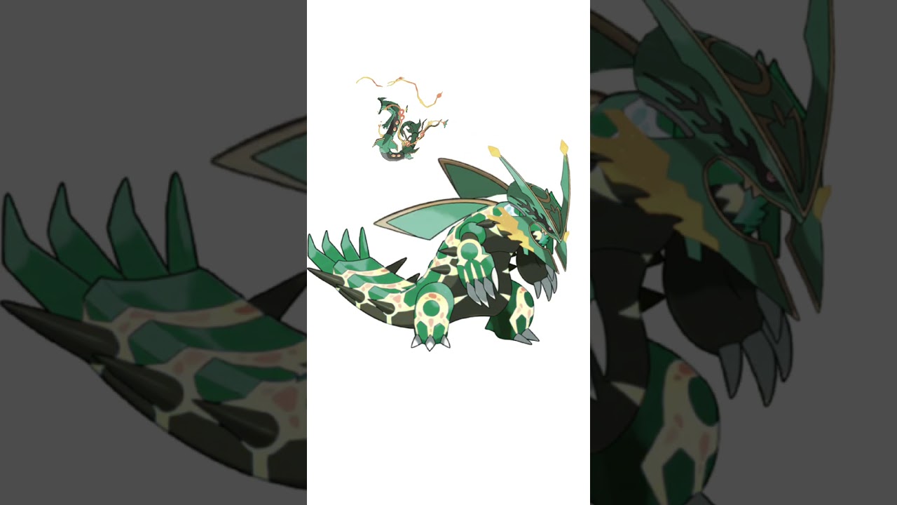 ゲンシグラードン＋メガレックウザ合成　#ポケモンフュージョン #pokemon #改造ポケモン  #伝説のポケモン #最強ポケモン