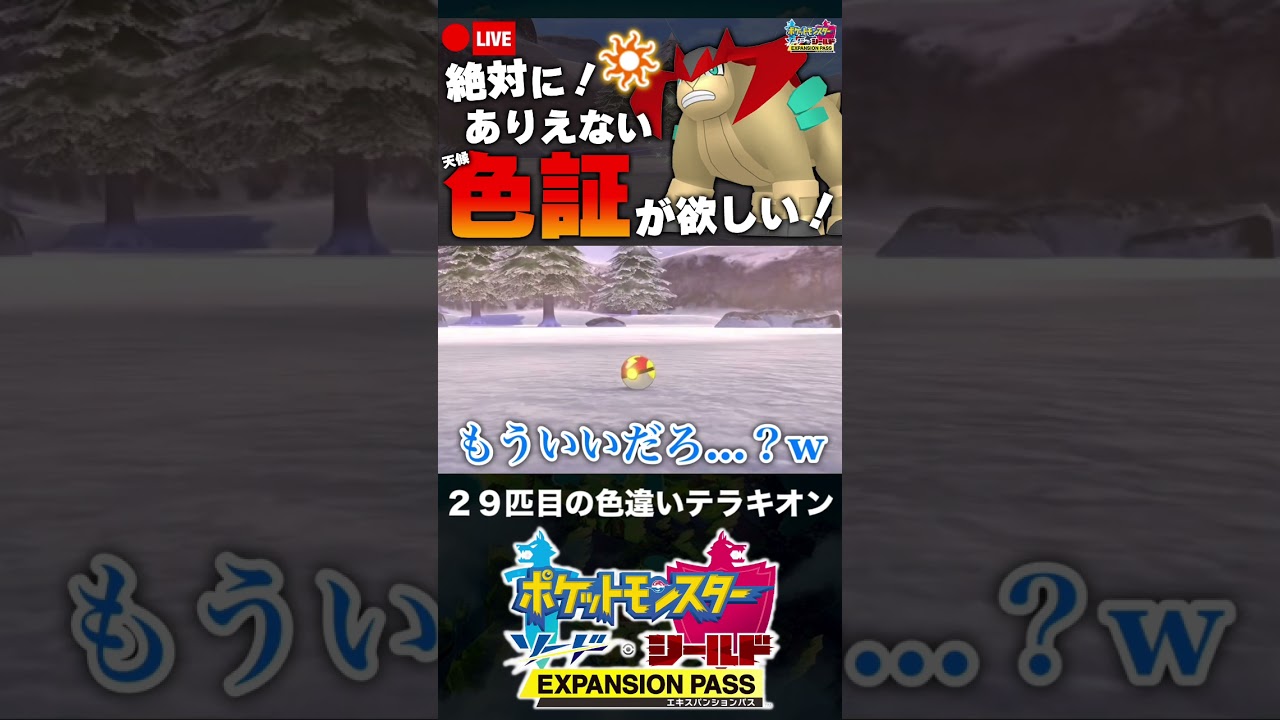 29匹目の色違いテラキオンと邂逅した男【ポケモン剣盾】