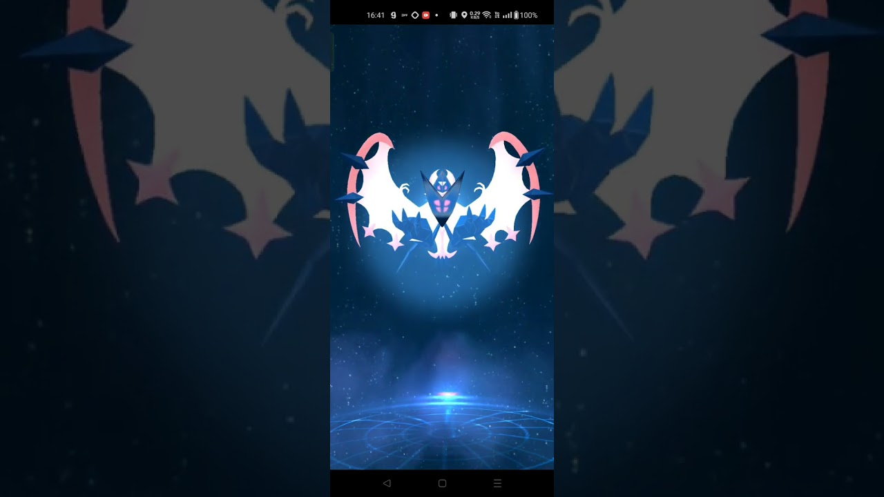 色違いスペシャル背景ネクロズマにスペシャル背景ルナアーラを合体させるとこうなる【ポケモンGO】