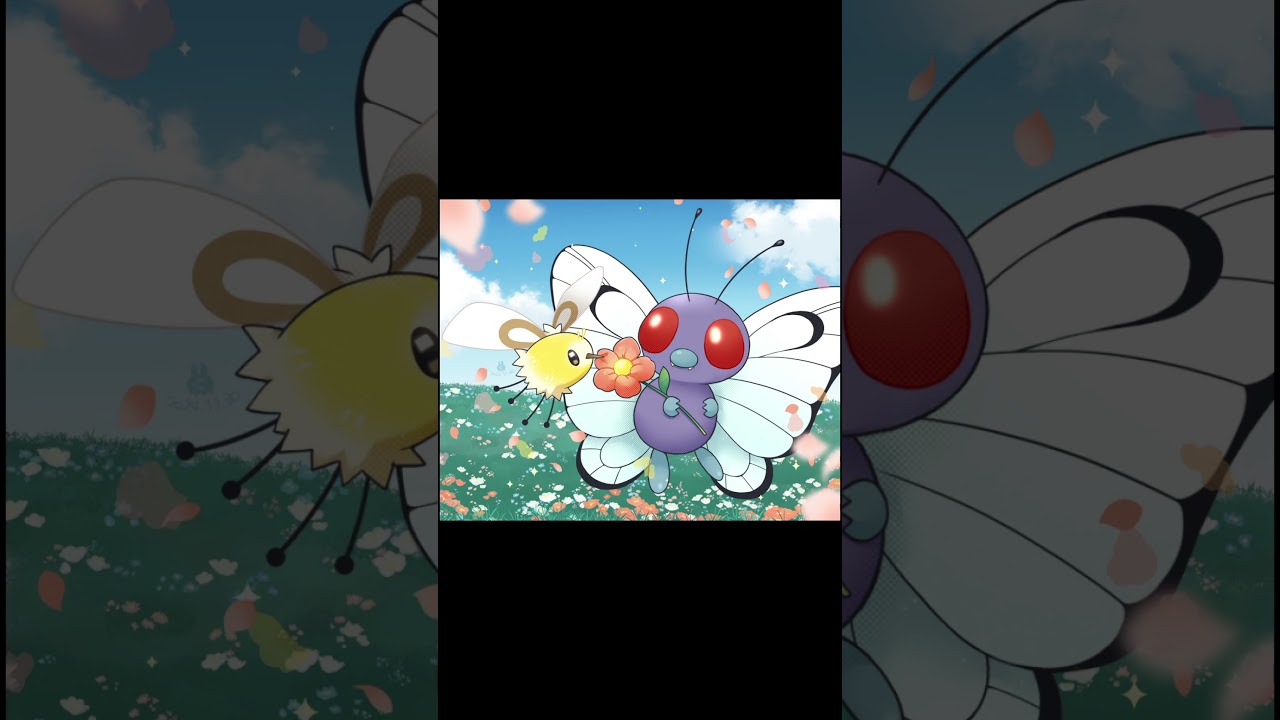 アブリーとバタフリー #Shorts #イラスト #ポケモン