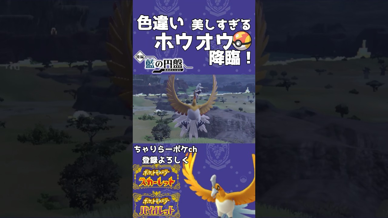 【ポケモンSV】色違いホウオウ爆誕！　#いろちがい #ポケモン #ポケモンsv色違い #オシャボ #色違い #ゲーム実況 #色違いポケモン #ホウオウ #伝説のポケモン