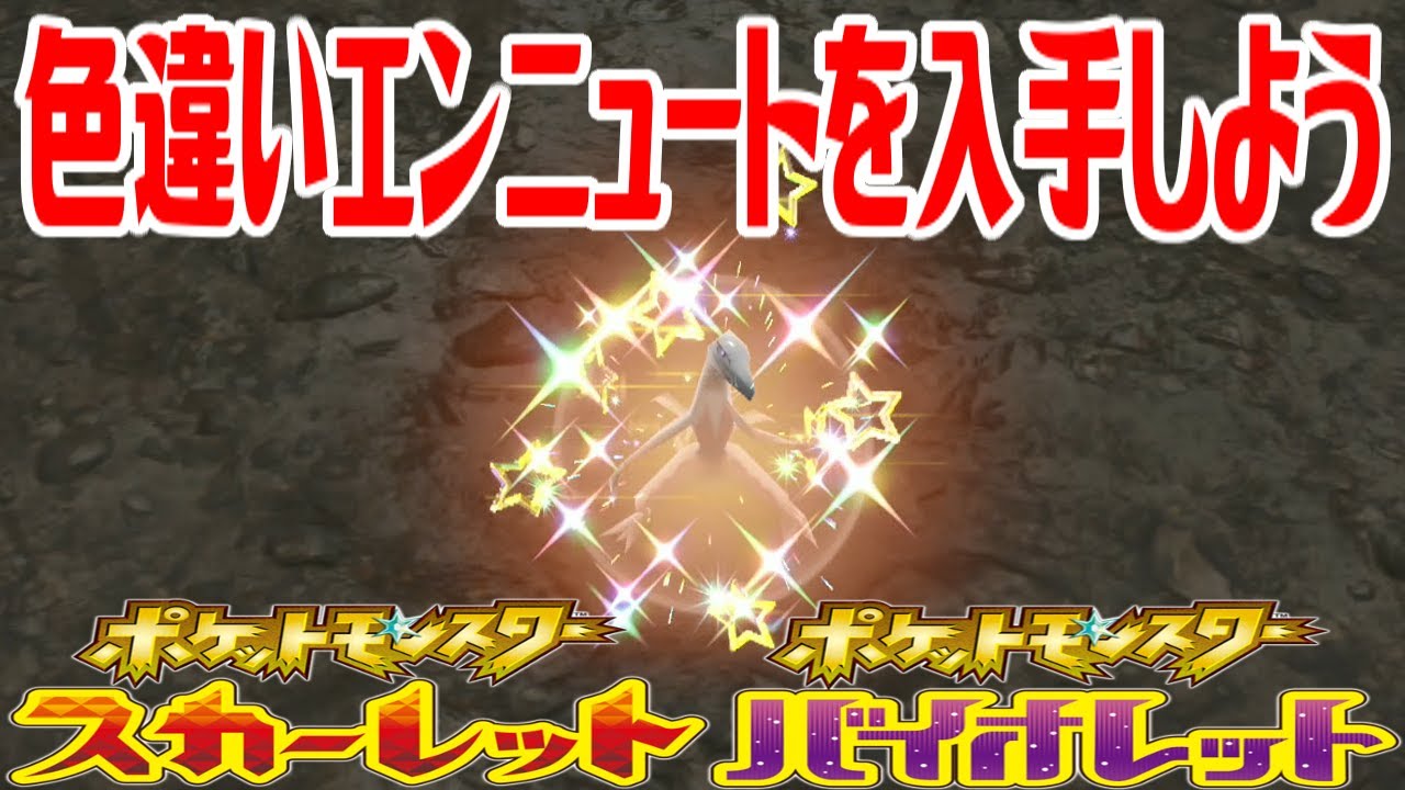 【ポケモンSV】色違いエンニュートを入手しよう【ポケットモンスター スカーレット・バイオレット】Pocket Monsters