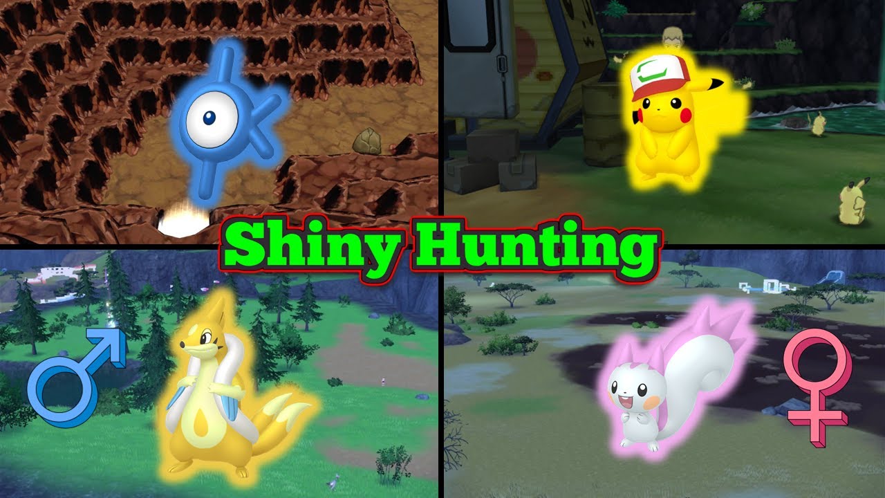 Shiny Hunting Unown, Cap Pikachu and Pachirisu!!! SLFD 1029/1263