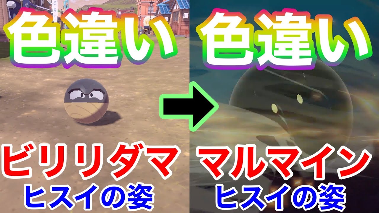 【最高】色違いビリリダマ（ヒスイの姿）を進化させてみた！【レジェンズアルセウス】