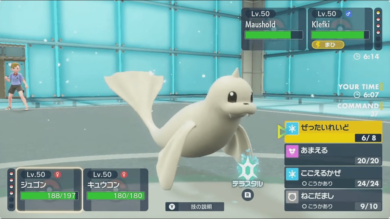 ポケモンSV ダブルバトル ジュゴンと一緒にあそぼ