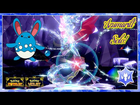 ✨Azumarill SOLO 5 Star Shiny Rayquaza Raid! - Pokémon Scarlet & Violet✨