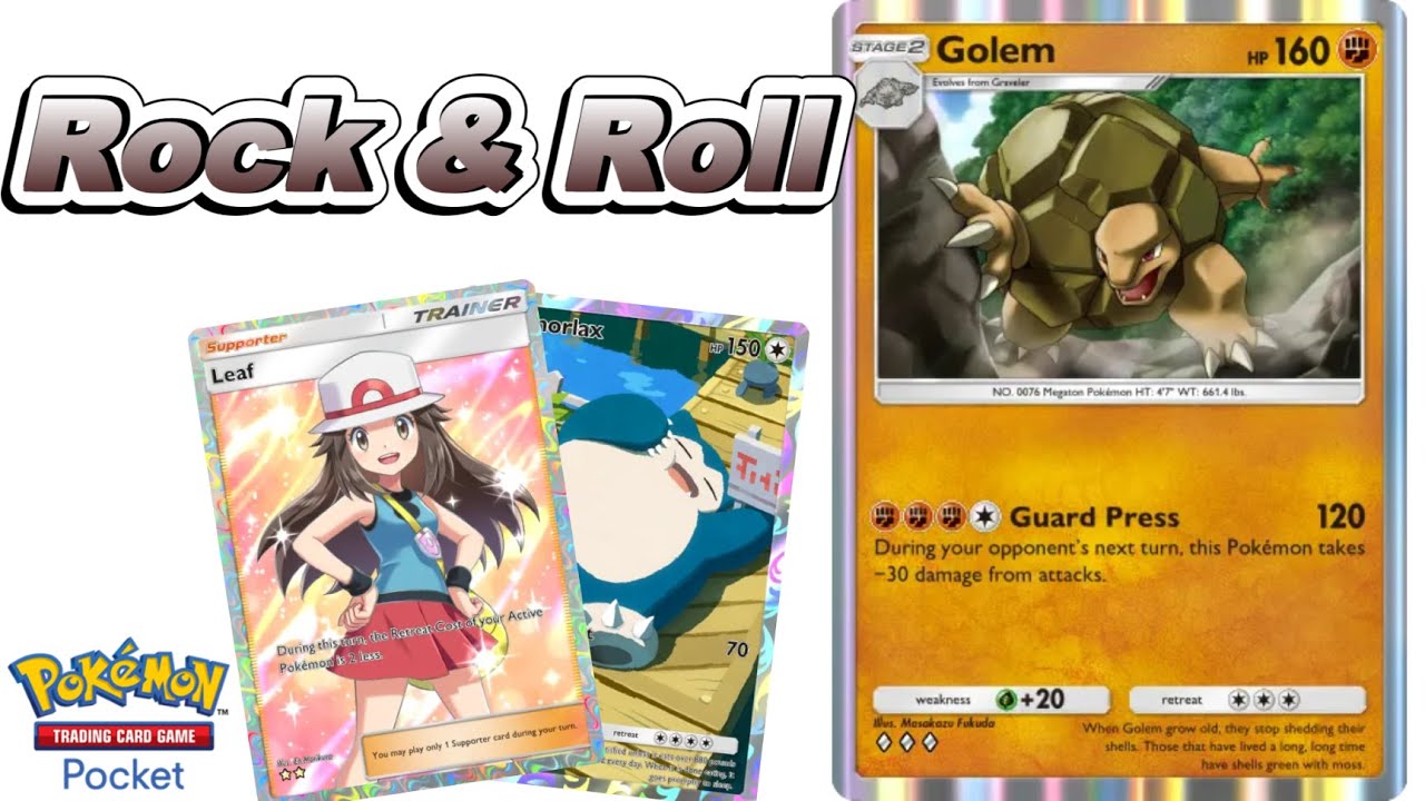 Rock & Roll | New Golem Is A Monster | Pokemon TCG Pocket