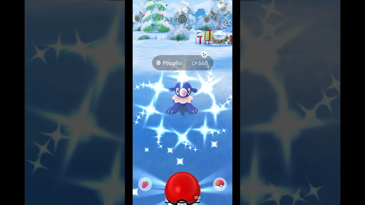 Shiny Popplio from daily spawn ✨ #pokemongo #shinypokemon #pokemoncommunity #pokémon
