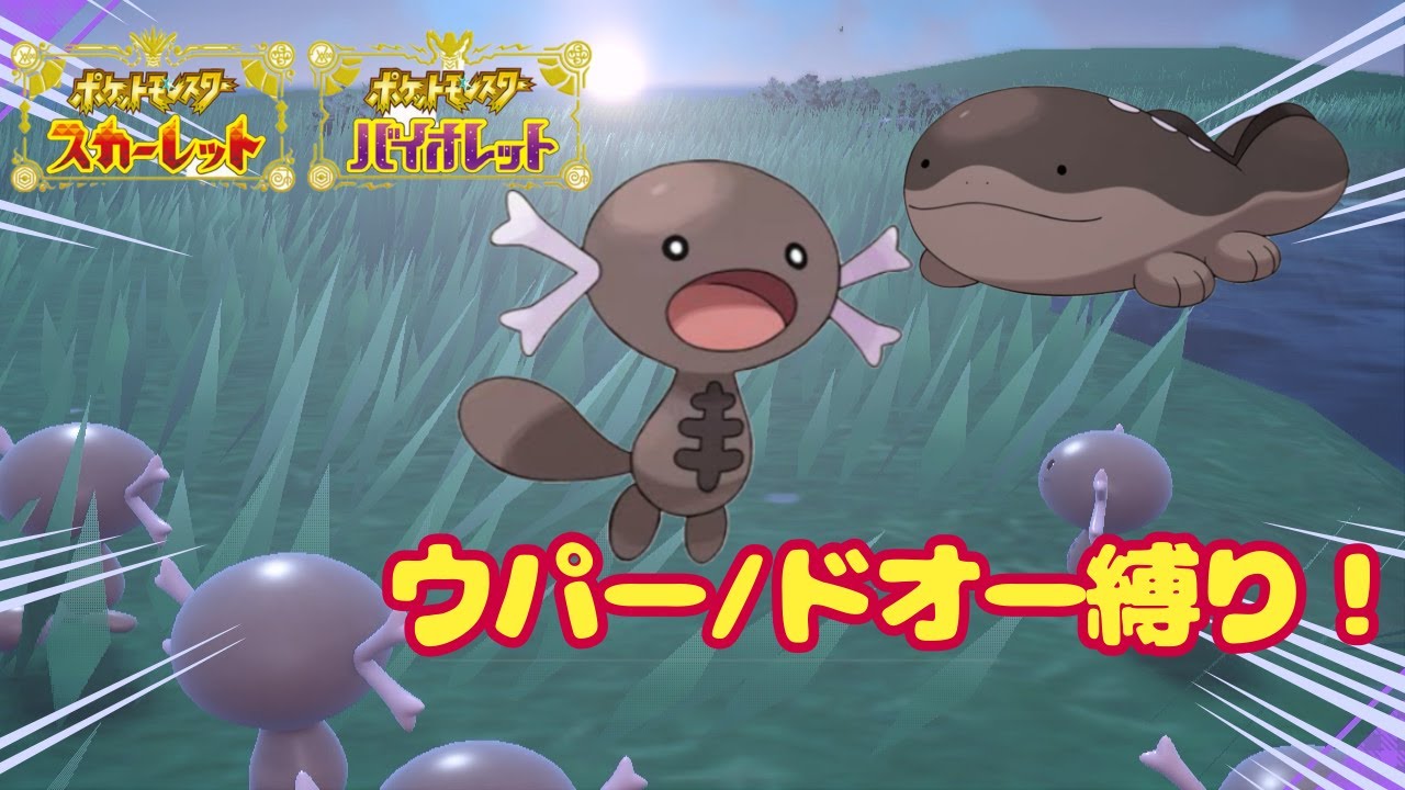 【ポケモンSV】ウパーとドオー縛りで！ストーリーしていくよ～ 準備編