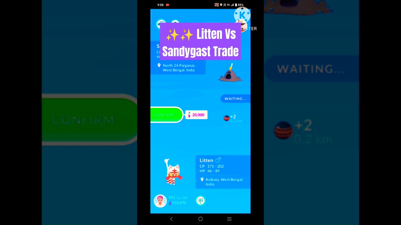 ✨✨Litten vs Sandygast Traded & Evolution in #pokemon go #pokemon #pokémongo #pokémon #shorts #shiny