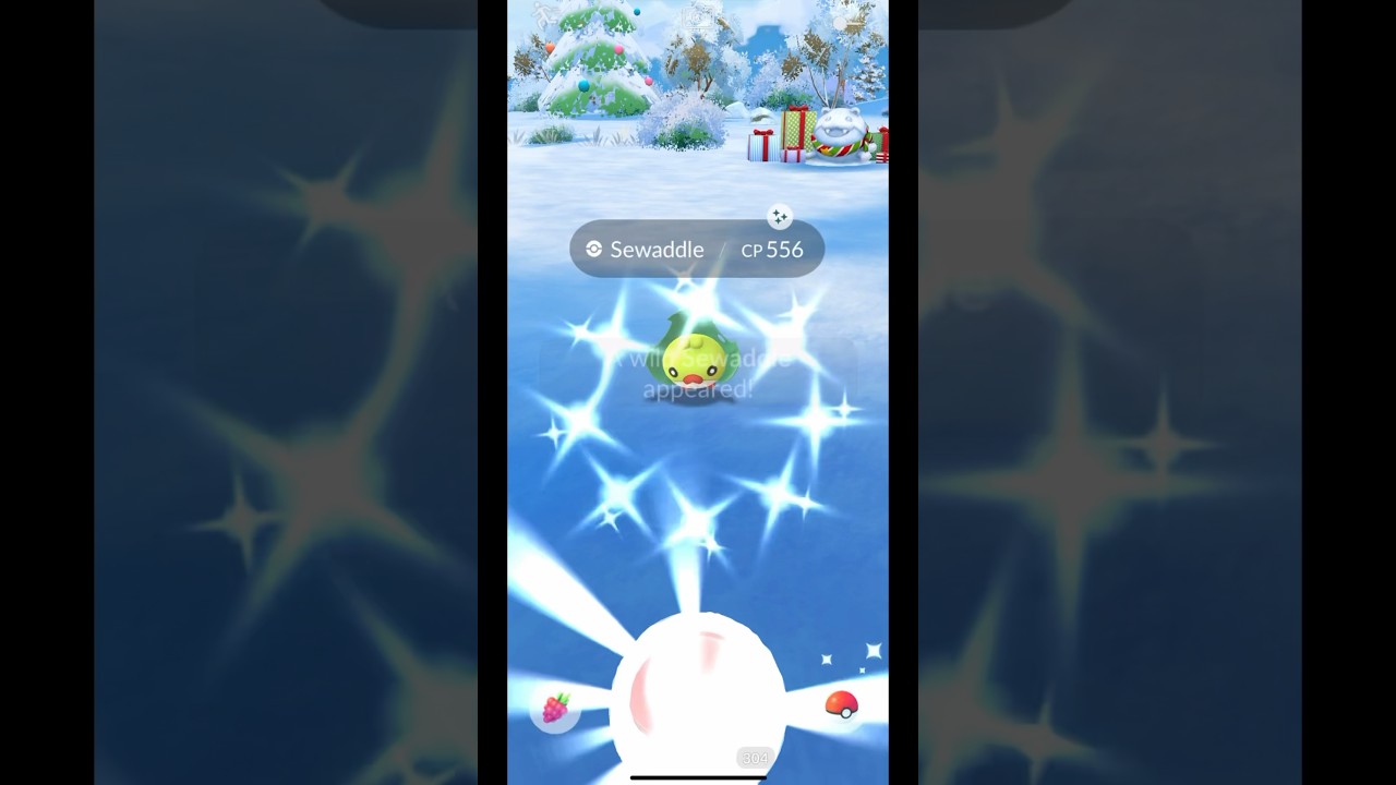 98% shiny sewaddle ✨ #pokemon #pokemongo #pokemongocommunityday #pokemoncommunity