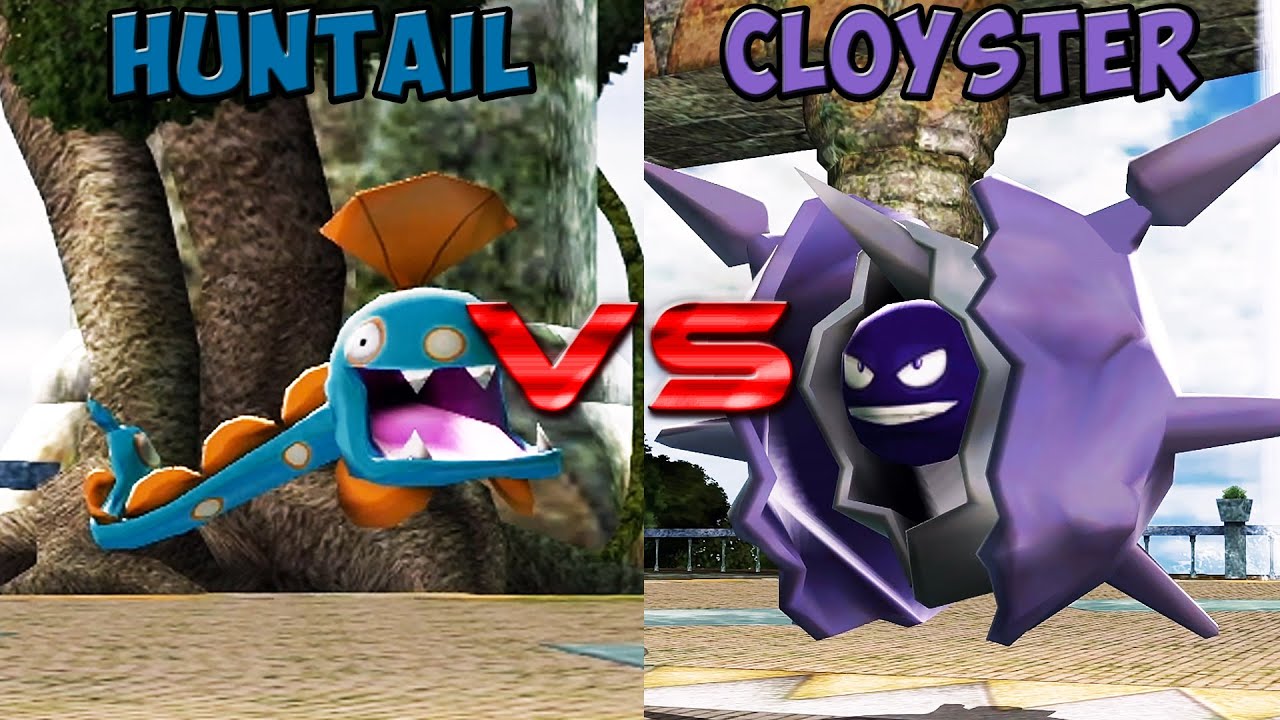 Pokemon battle revolution - Huntail vs Cloyster