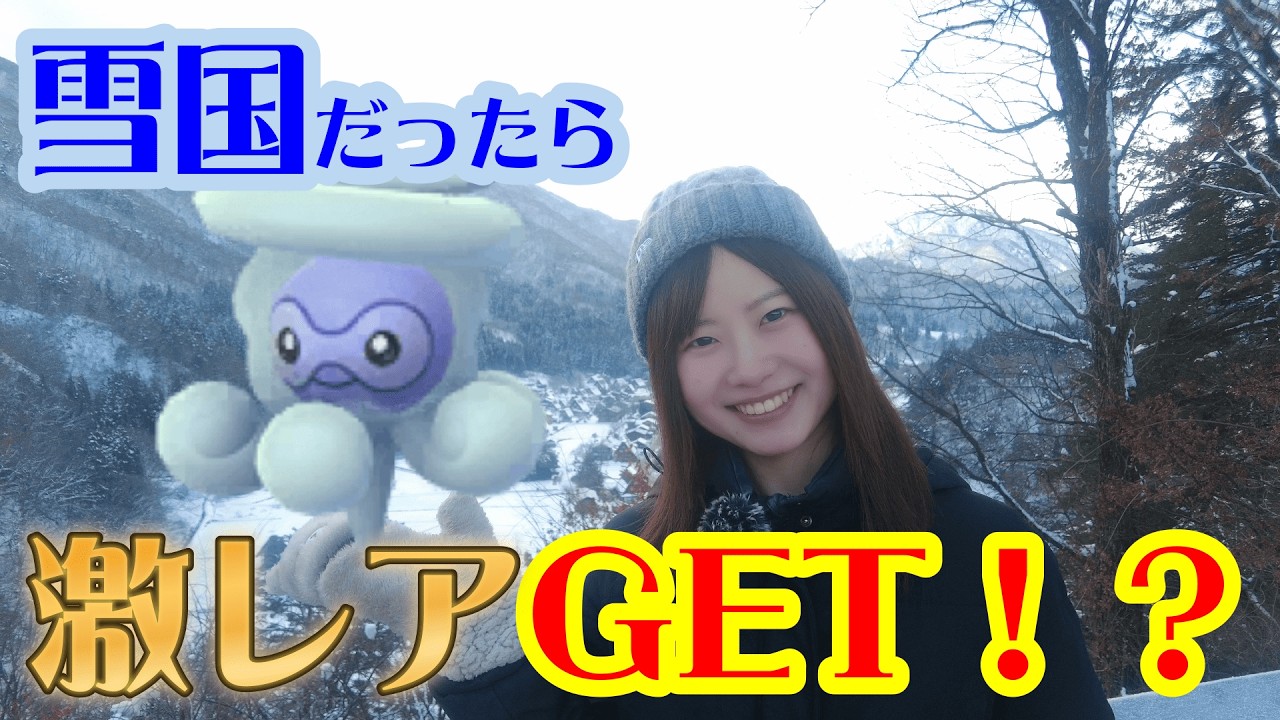 雪国に行ったら雪ポワルンGET出来る？！しらかわGO