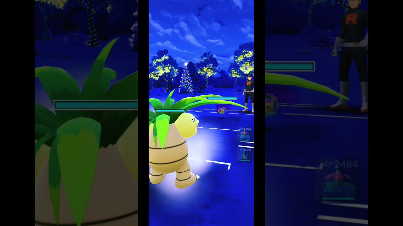 Defeating Team Rocket Grunt Shadow Solosis with Grass Type Pokemon | Pokemon GO