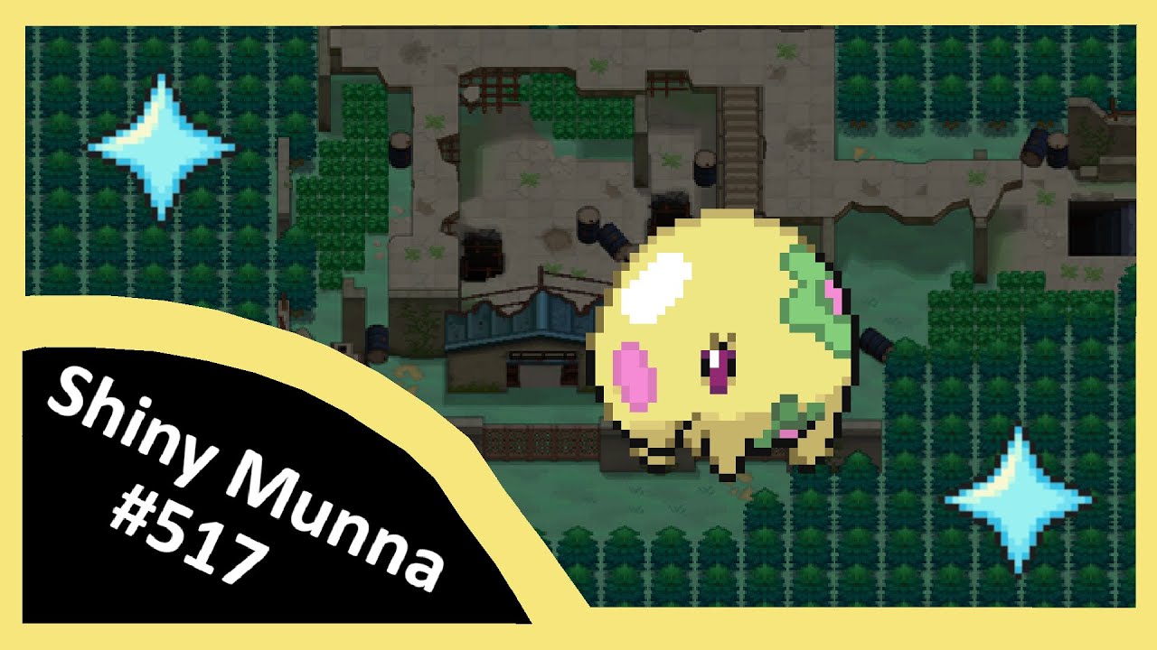 (Live) Shiny Munna after 22,156 Random Encounters! Unova Shiny Living Dex #517