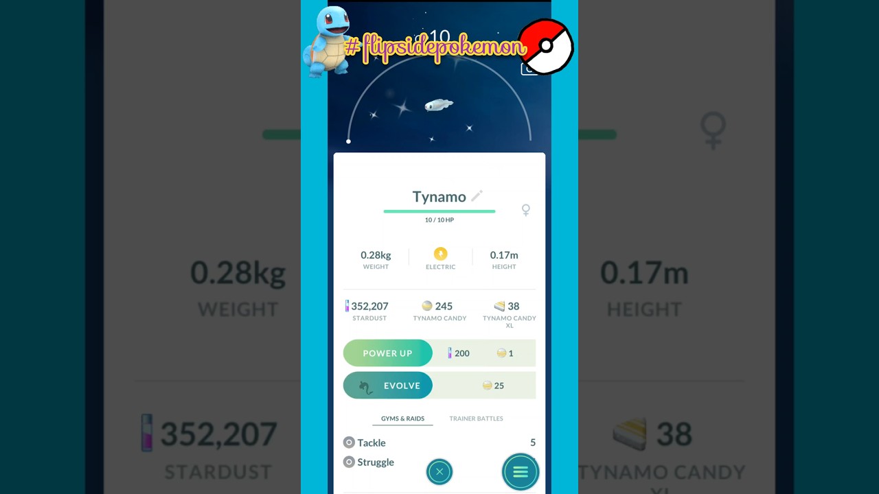 Shiny Tynamo Evolution 🧬 #pokemon #shinypokemon #pokemongo #music #flipsidepokemon