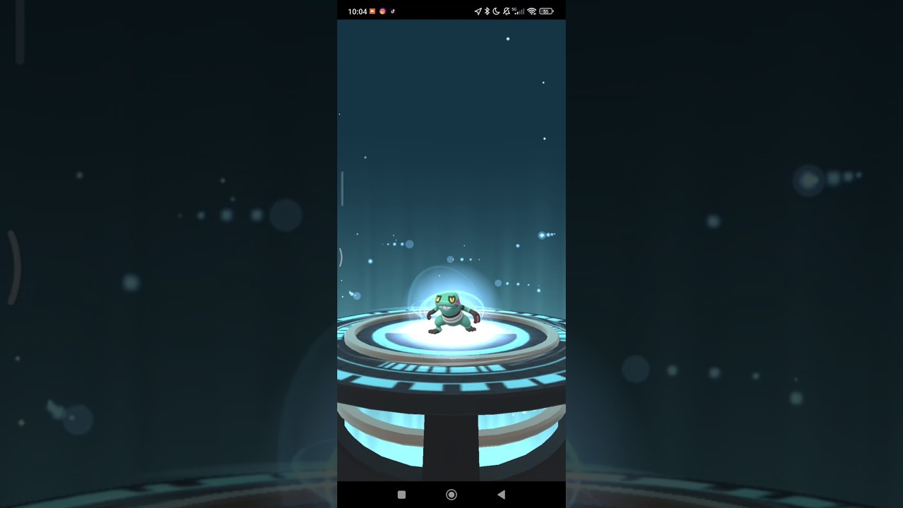 Pokémon Go, evoluindo um #croagunk #shiny #pokemongo