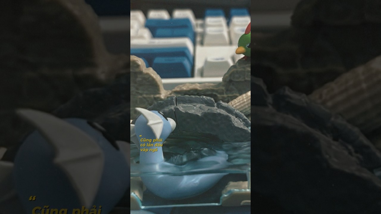 Pokemon Dratini & Natu - Old Castle Ruins - Re-ment