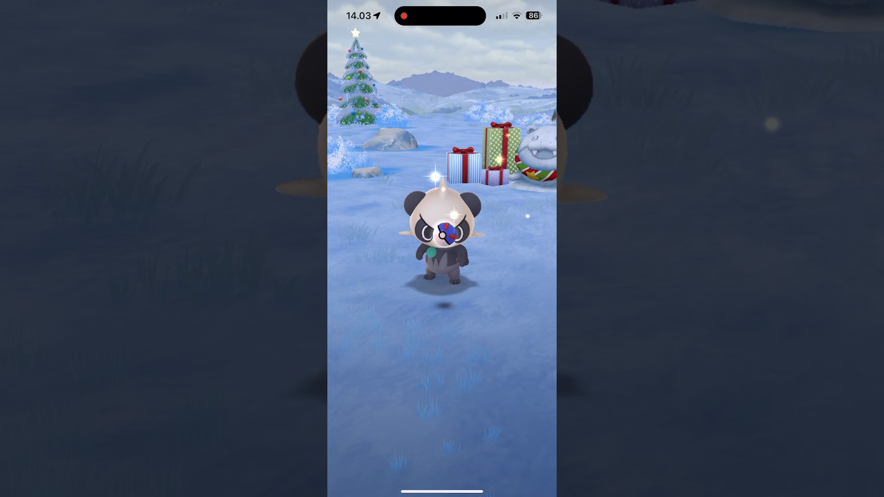 Pokemon GO - Pancham ❄️ Christmas (iPhone 15 Pro Max) Pokémon GO #mmtopokemongo