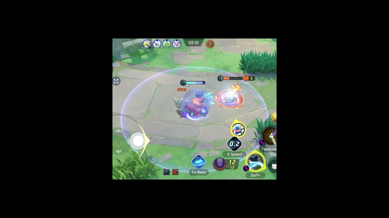 GREYNINJA GAVE HIS BEST TO KILL SLOWBRO #slowbro #pokemon #pokeomonunite #shorts