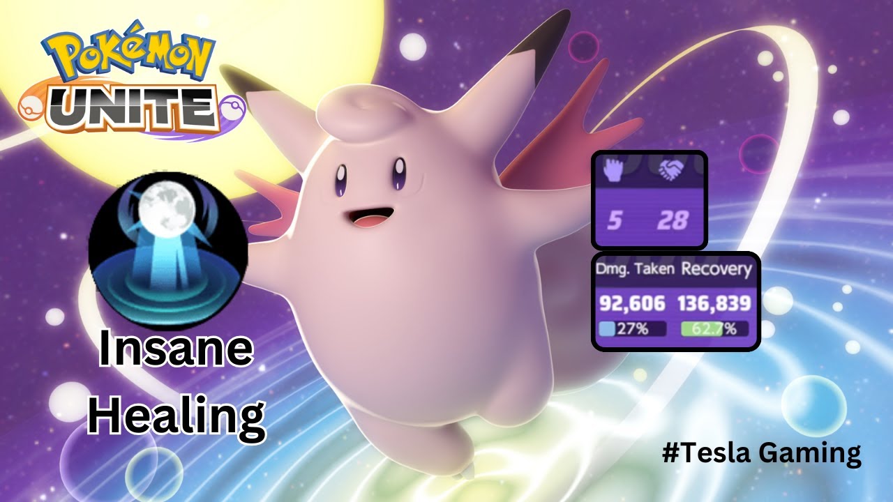 THE Best Healer || CLEFABLE Got 28 Assist || Pokemon Unite