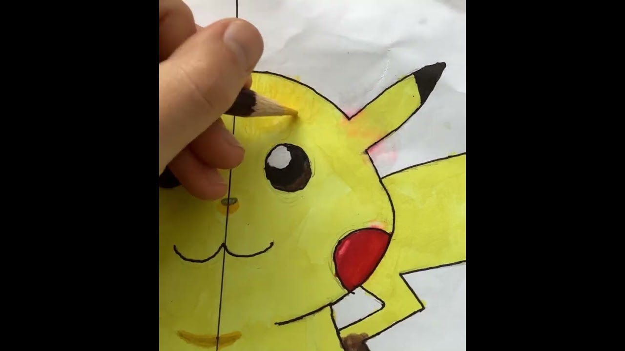 Drawing Pikachu cartoon vs realistic Part 2