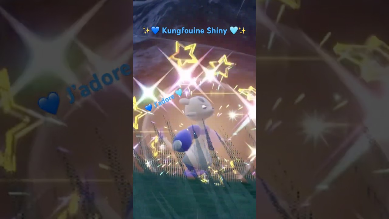 🩵Kungfouine shiny✨ + évolution Shaofouine Pokémon 🩷