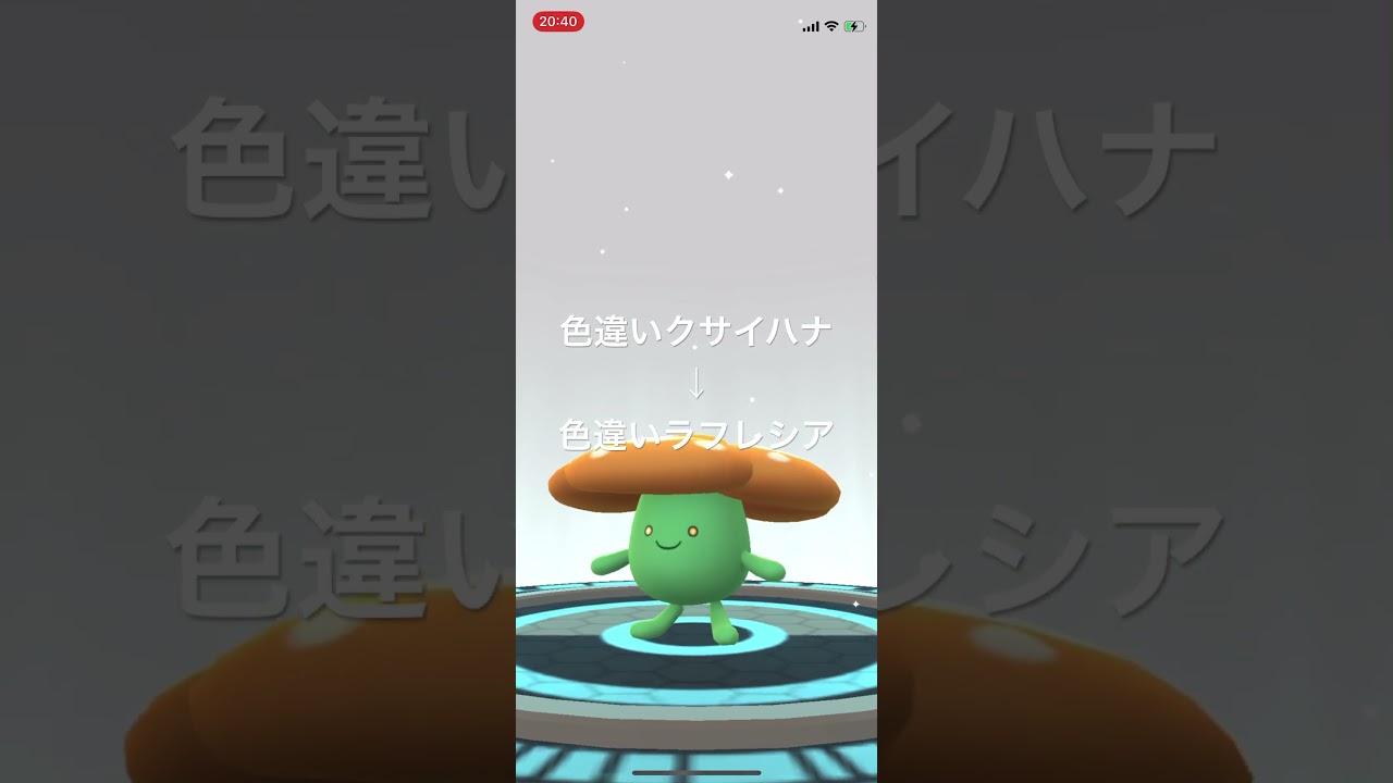 ポケモンGO 色違いクサイハナを色違いラフレシアへ進化！ #pokémon #ポケモン