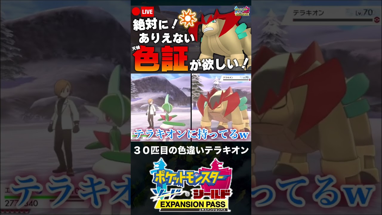 30匹目の色違いテラキオンと邂逅した男【ポケモン剣盾】