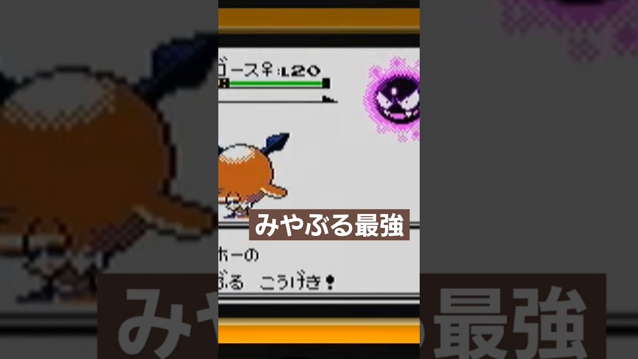 ゴース相手にみやぶるしてノーマル技くらうしホーホーはゴースト技効かない！#ポケモン金銀 #ポケモンクリスタル #ポケモン