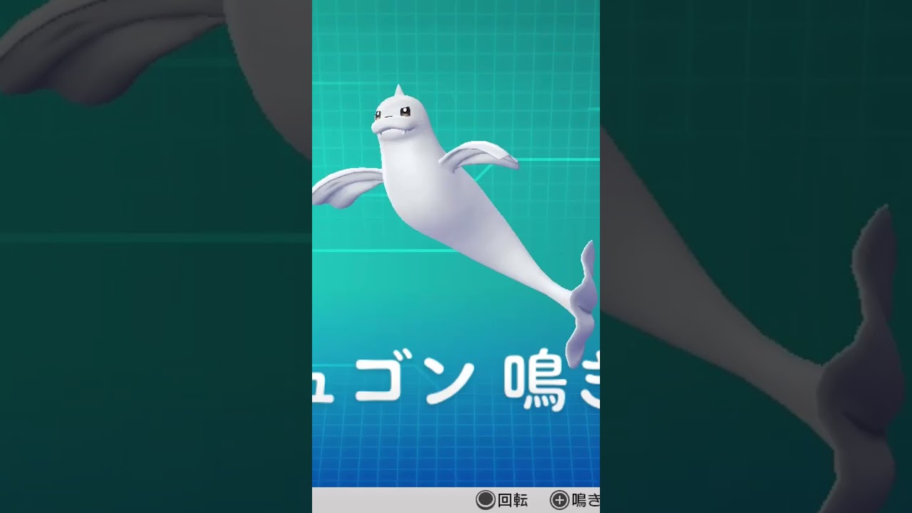 ピカブイ【図鑑NO087】ジュゴン 鳴き声#ポケモン鳴き声 #図鑑コンプ #レッツゴーピカチュウ #レッツゴーイーブイ#ポケモン生態#ジュゴン 動き#Dewgong
