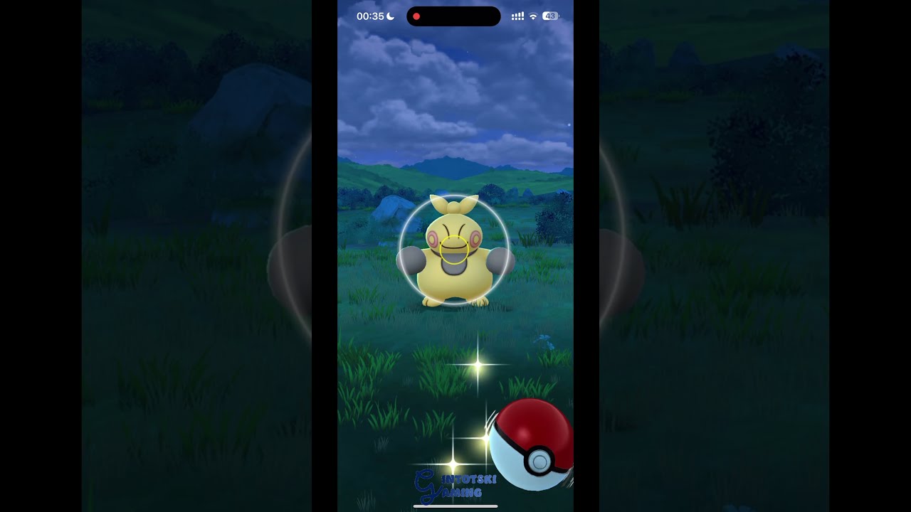 Pokemon GO - gintotski Catching a Two Star Makuhita